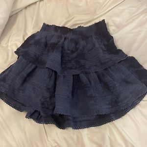 aerie rock and ruffle skirt